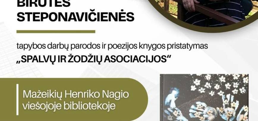 Birutės Steponavičienės parodos ir poezijos knygos pristatymas