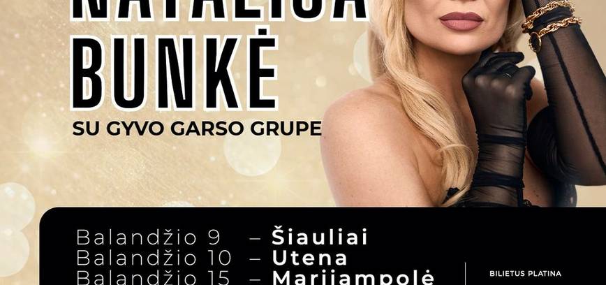 Natālija Bunke ar dzīvo grupu