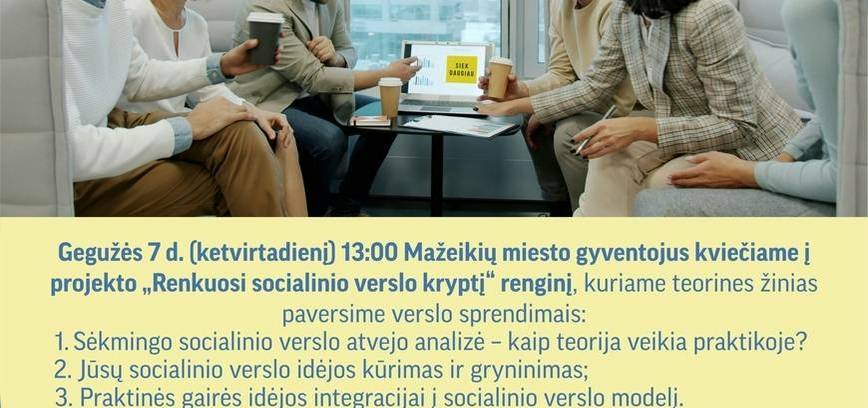 Veranstaltung zum Thema Soziales Unternehmertum: „Ich wähle den Weg des sozialen Unternehmertums“