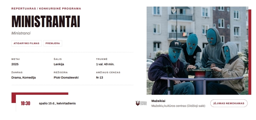 20-asis lenkų kino festivalis: Ministrantai