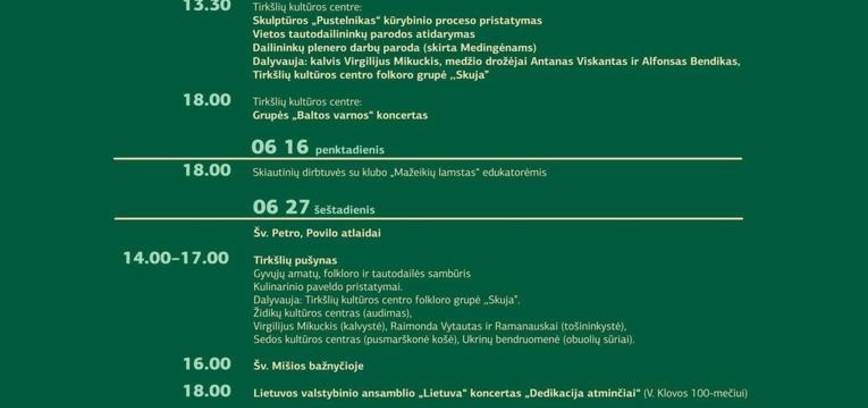 Серия мероприятий в Тиркшляе «Пение сердца, мастерство ворона!»
