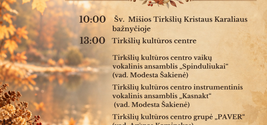 Popietė senjorams Tirkšliuose