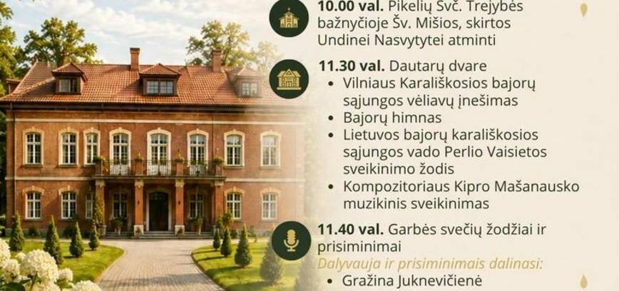 Undinės Nasvytytės 100-ųjų gimimo metinių minėjimas