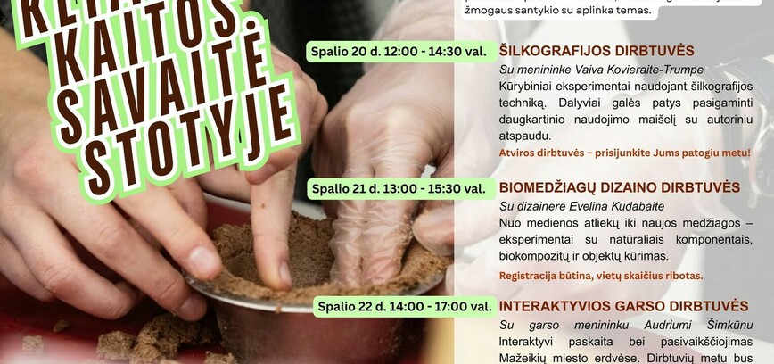 KLIMATO KAITOS SAVAITĖ STOTYJE