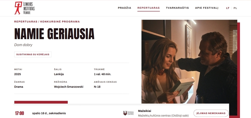 20-asis lenkų kino festivalis: Namie geriausia