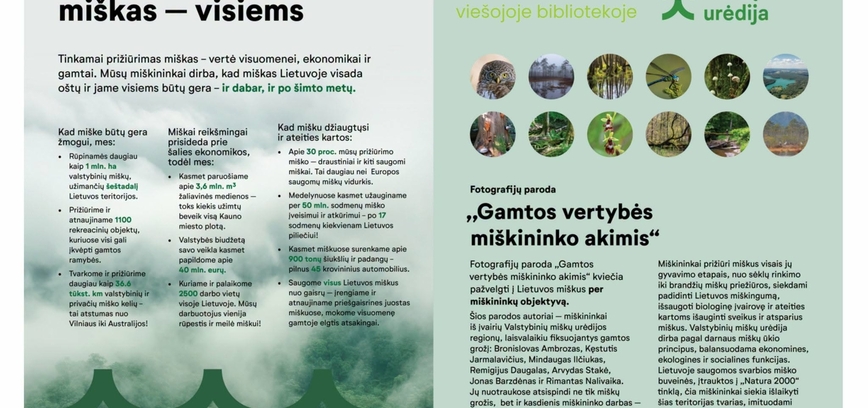 Paroda „Gamtos vertybės miškininkų akimis“