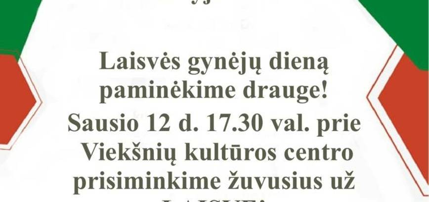 Freedom Defenders Day celebration in Viekšniai