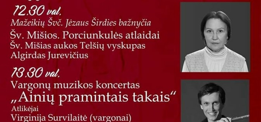 I tarptautinis Mažeikių vargonų muzikos festivalis, trečiasis koncertas „Ainių pramintais takais“