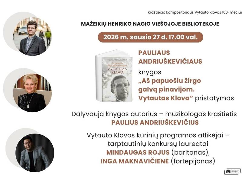 Презентация книги о Витаутасе Кловасе.