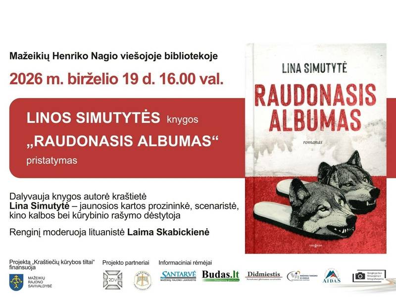 Linos Simutytės knygos „Raudonasis albumas“ pristatymas