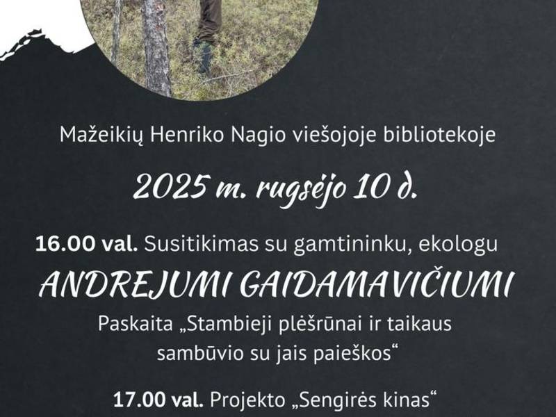 Spotkanie z przyrodnikiem i ekologiem Andrejsem Gaidamavičiusem