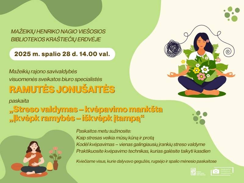Ramutė Jonušaitės Vortrag über Stressmanagement