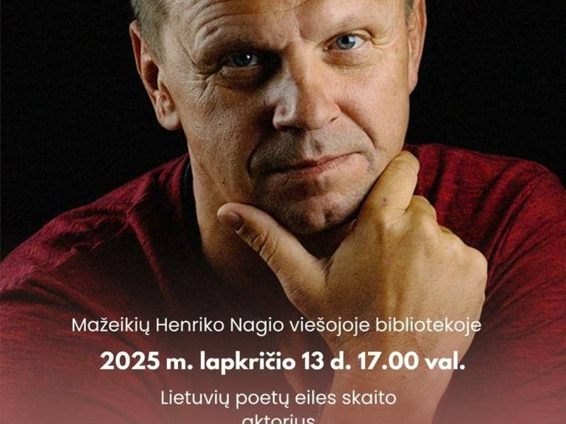 Poezijos vakaras su aktoriumi Rolandu Kazlu