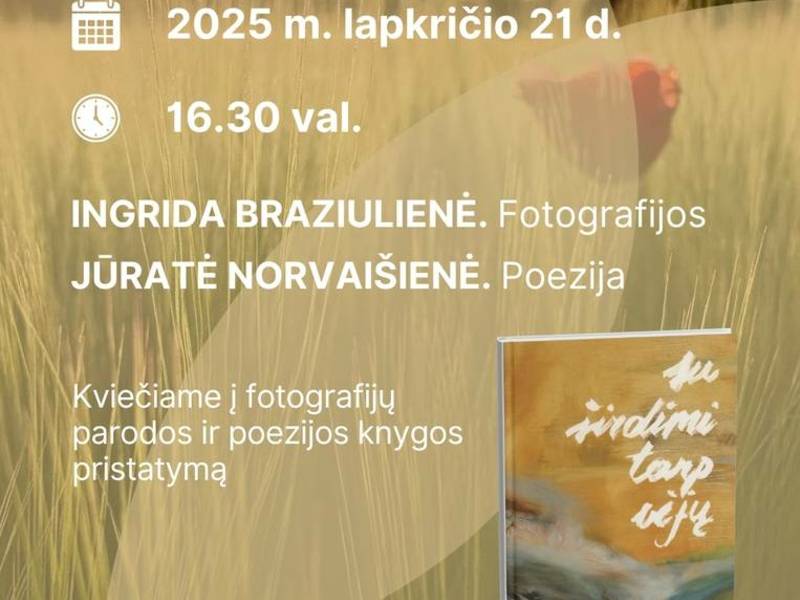 „Z sercem wśród wiatrów”: prezentacja wystawy fotografii i tomiku poezji