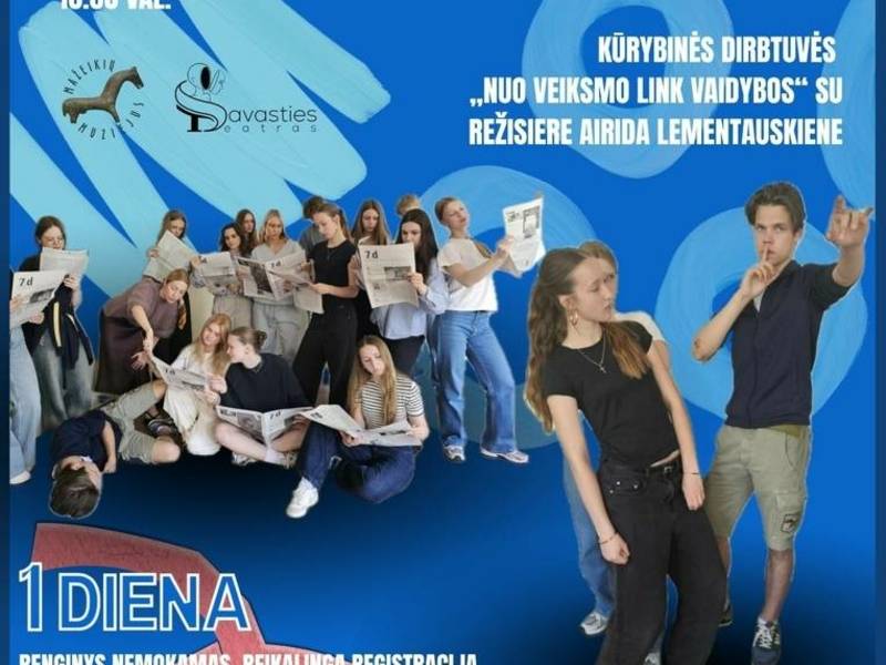 «СОЗДАЙТЕ КУЛЬТУРУ! Молодежная неделя в музее»: Творческий мастер-класс «От действия к актерской игре».