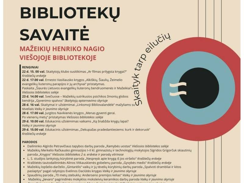 Nationale Litauische Bibliothekswoche „Zwischen den Zeilen lesen“