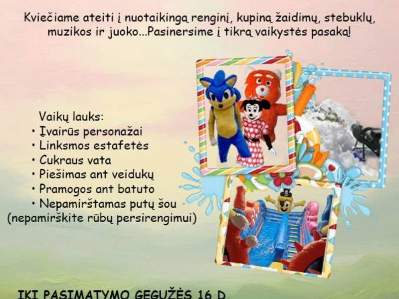 "Vaikystės pasaka" - linksmybių vakaras vaikams