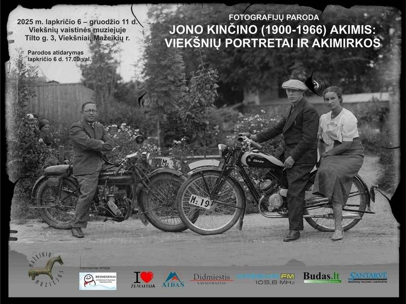 Fotoausstellungen aus der Sicht von Jonas Kinčinas: Porträts von Viekšniai und Präsentation des Augenblicks