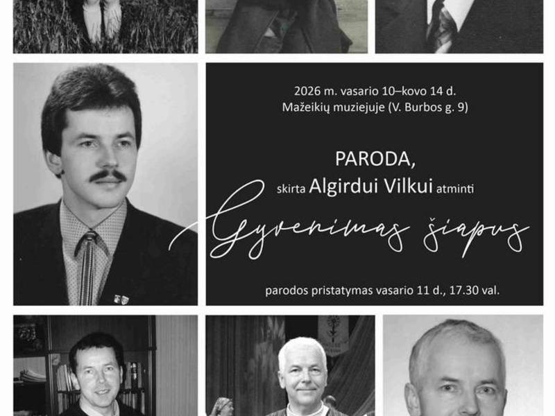 Wystawa „Życie tutaj” poświęcona pamięci Algirdasa Vilkasa