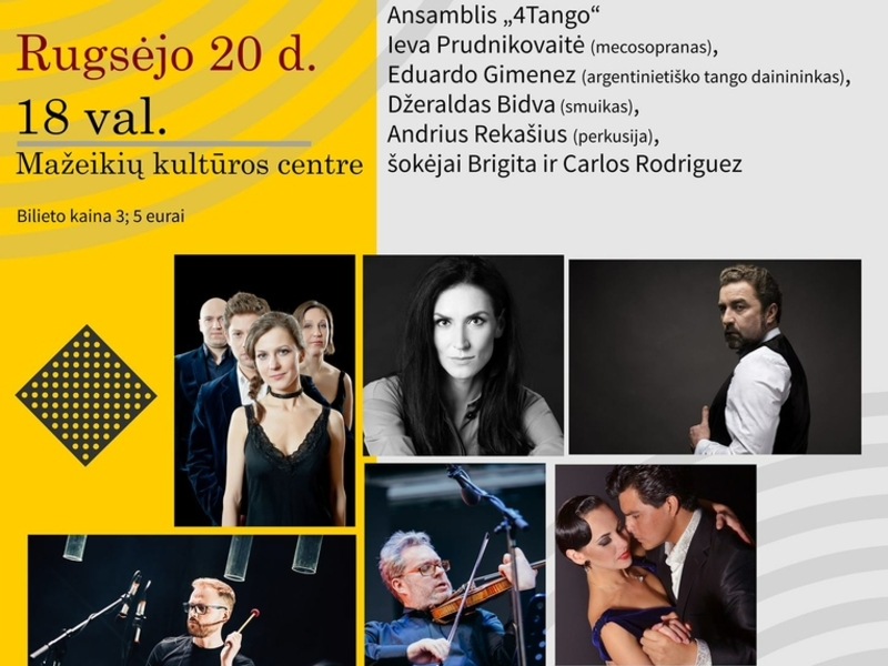 The opening concert of the festival when the heart dances tango