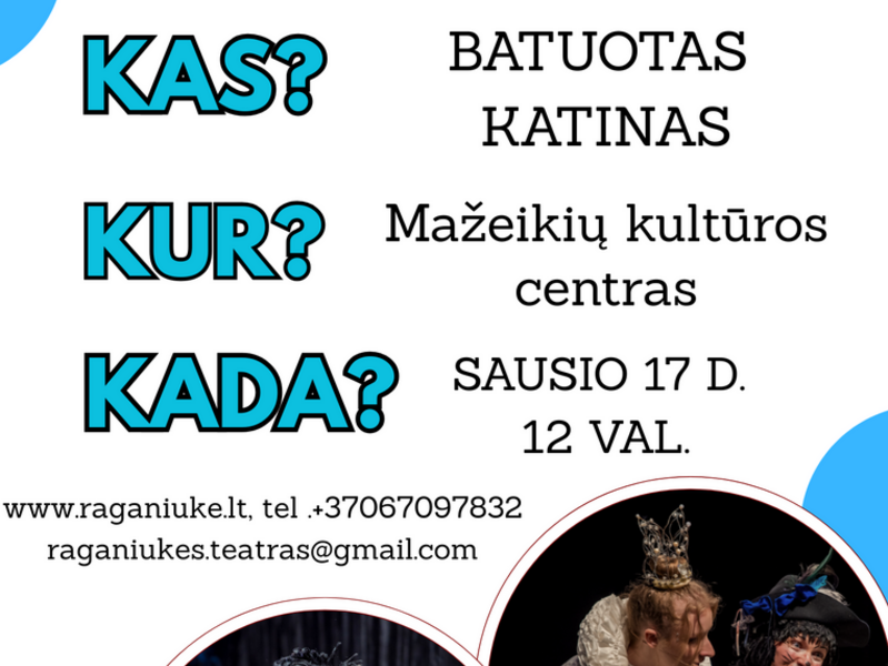 Spektakl dla dzieci Teatru Raganiakė „Kot w butach”