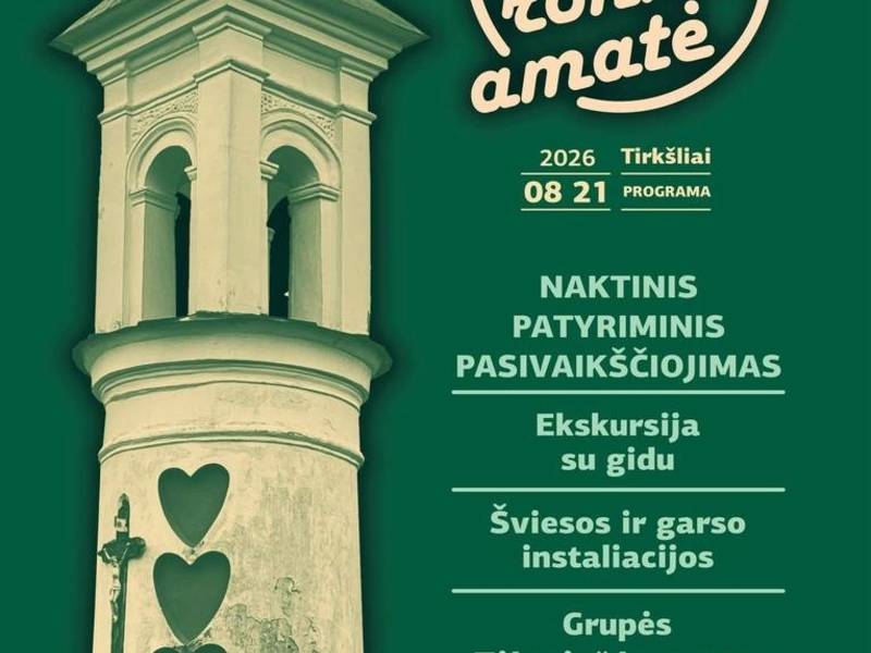 Night experiential walk with a guide through Tirkšliai