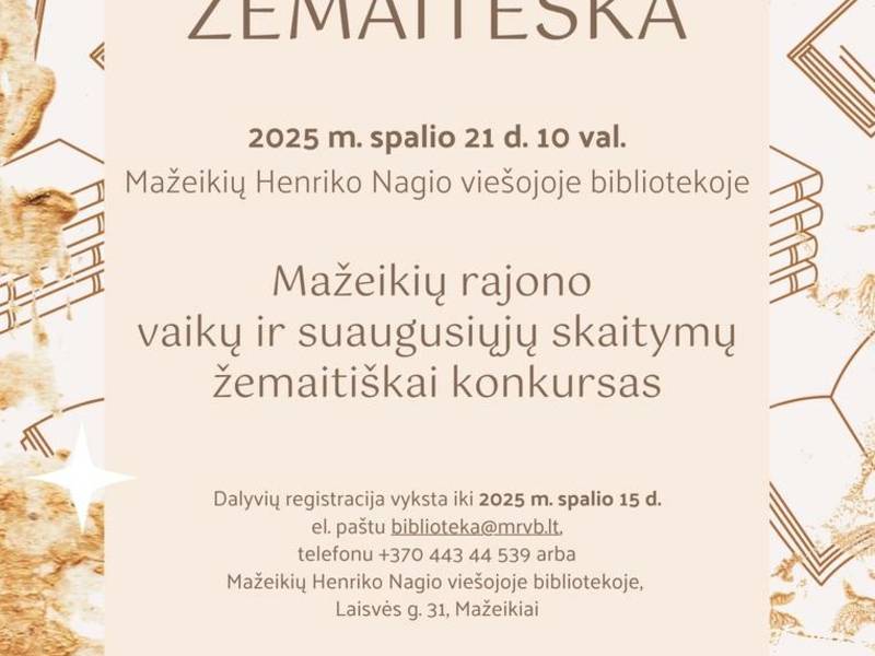 CZYTANIE W ŻEMAITĘŹCE