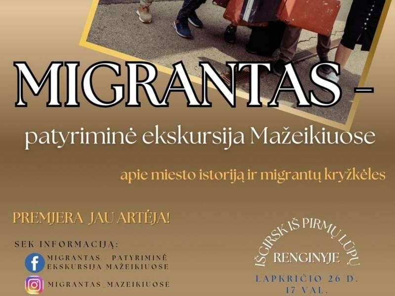 Projekto „Migrantas Mažeikiuose“ viešinimo renginys