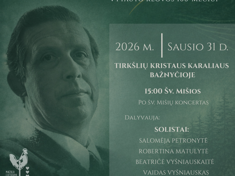 Konzert „Widmung an das Andenken“, gewidmet dem 100. Geburtstag des Komponisten Vytautas Klova