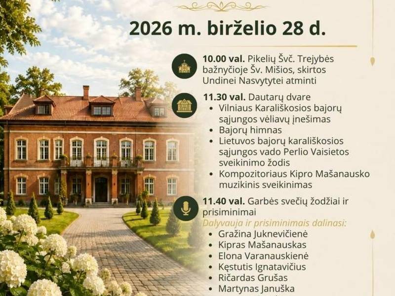 Commemoration of the 100th anniversary of the birth of Undinė Nasvytytė