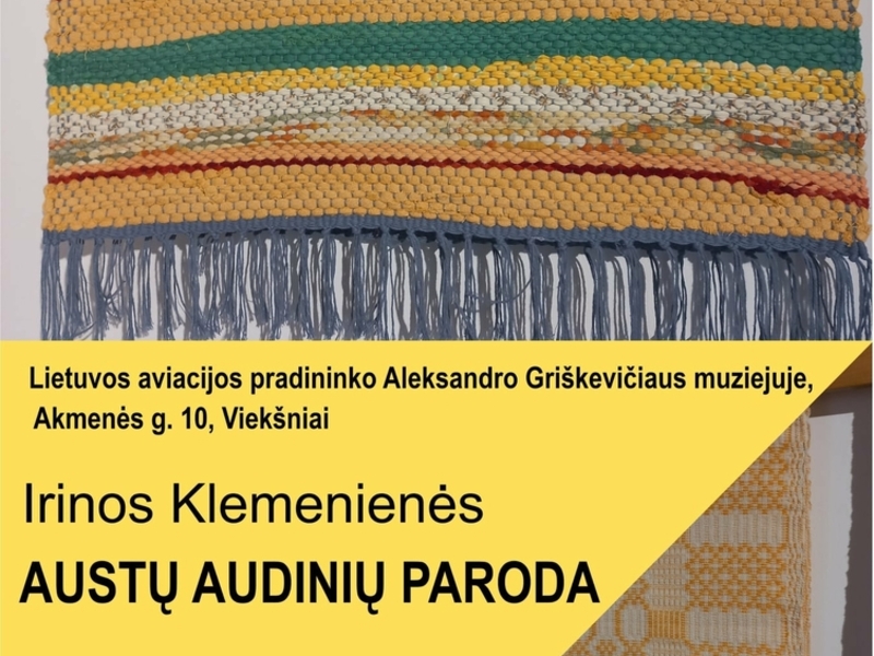 Irinas Klemenienes austo audumu izstāde