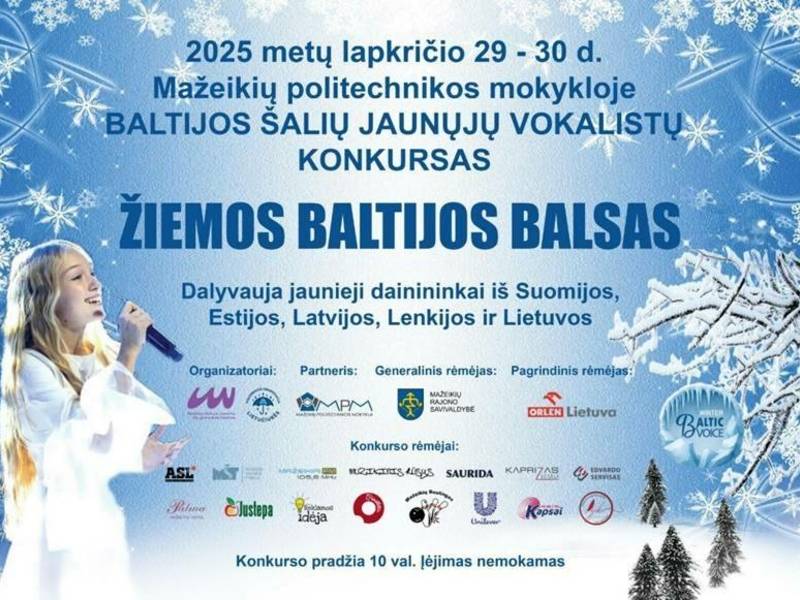 Konkurs Młodych Wokalistów Bałtyckich "Winter Baltic Voice 2025"