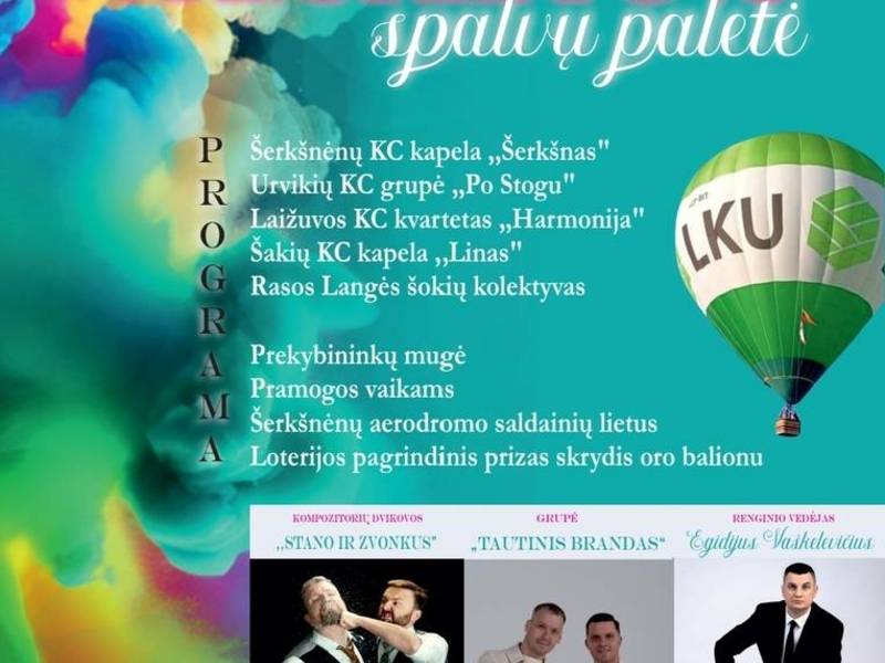 Vasaros spalvų paletė Šerkšnėnuose