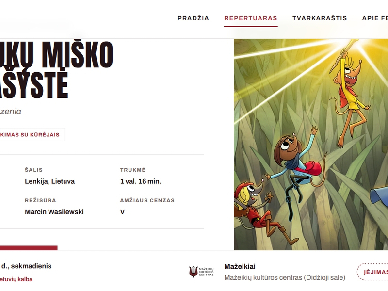 20-asis lenkų kino festivalis: Kirstukų miško pranašystė (dubliuotas lietuviškai)