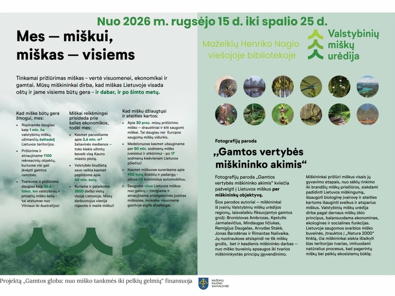 Paroda „Gamtos vertybės miškininkų akimis“
