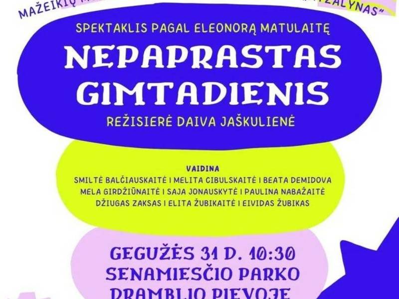 Spektaklis „Nepaprastas gimtadienis“
