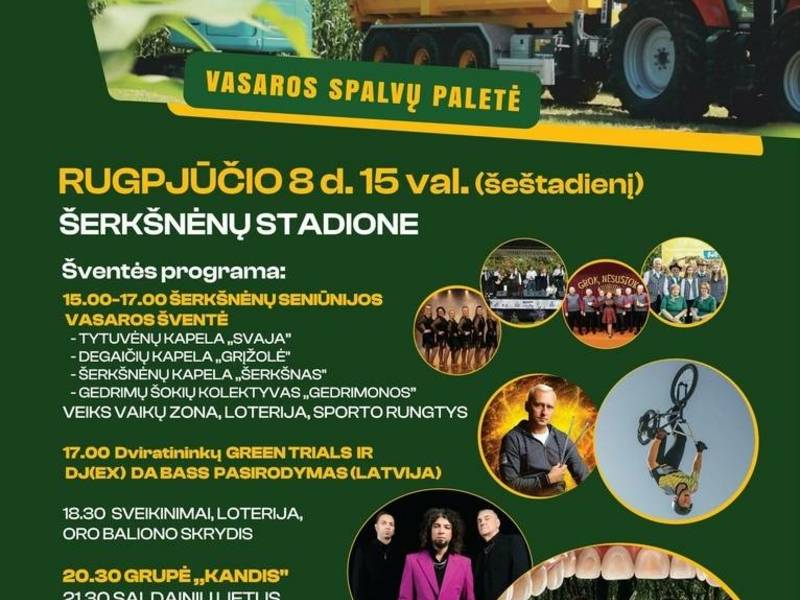 Vasaros spalvų paletė