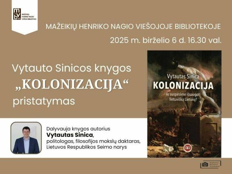 Presentation of Vytautas Sinica's book "Colonization"
