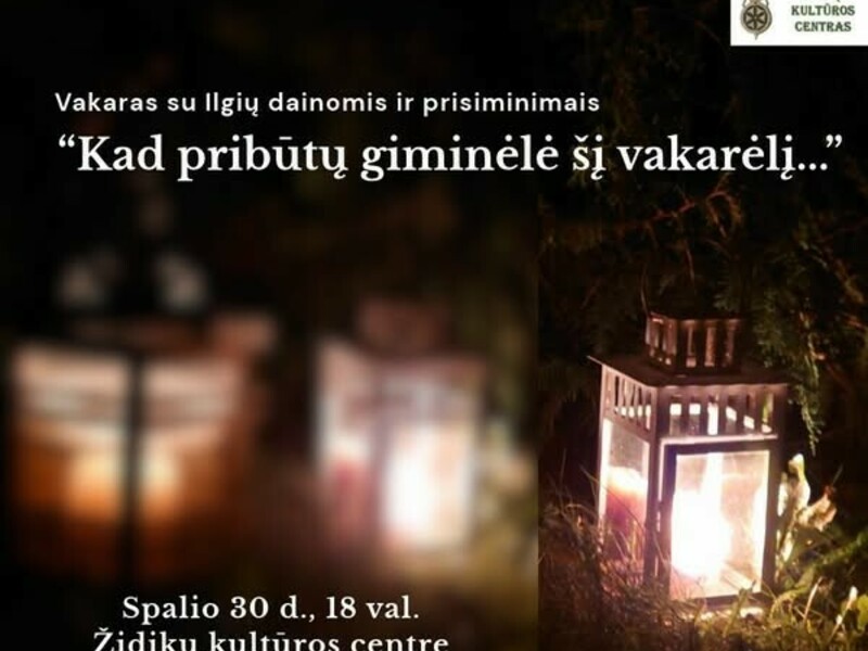 Vakaras su Ilgių dainomis ir prisiminimais Židikuose
